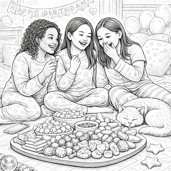 NWT Charcuterie Board Adult and Teen Coloring Book - Picture 3 of 10